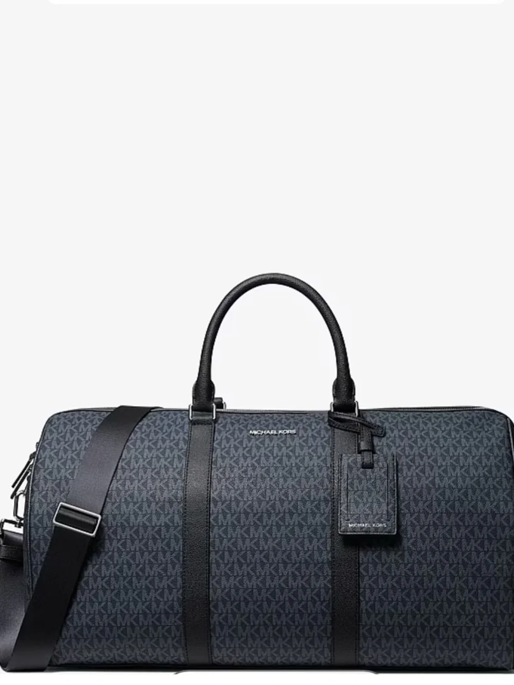 Michael Kors Men’s Harrison weekender Navy/Black Signature Duffel Bag